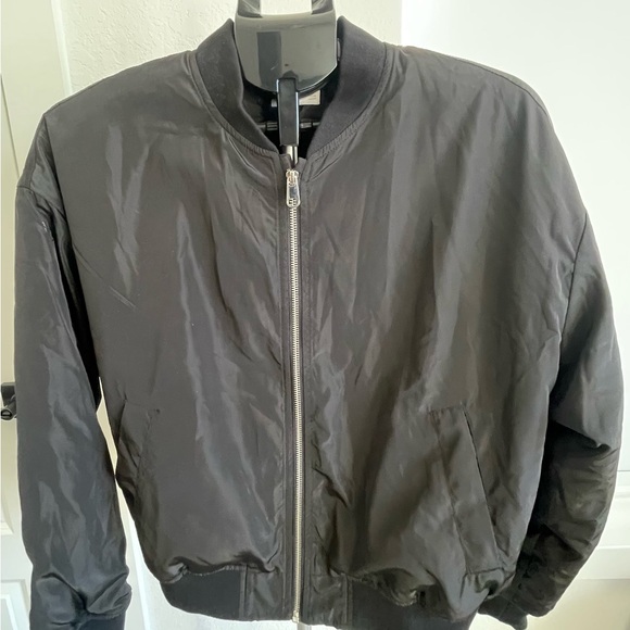 Mango Jackets & Blazers - Mango Black Bomber Jacket